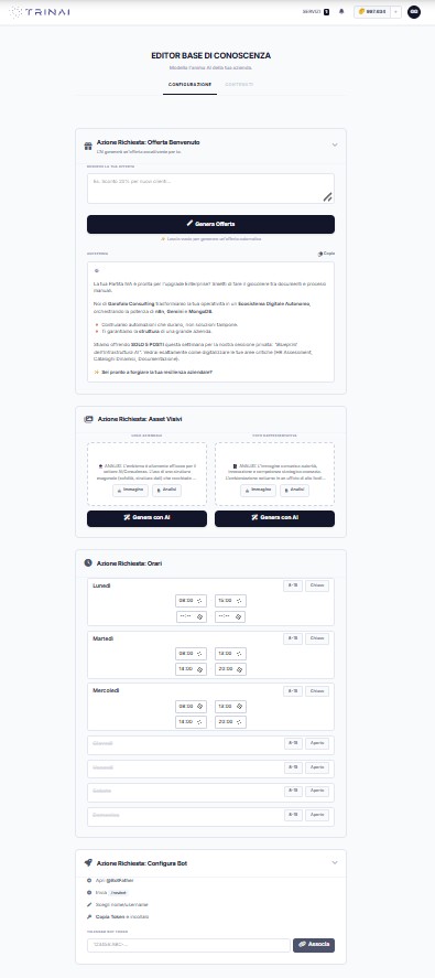Editor Base di Conoscenza - Configurazione